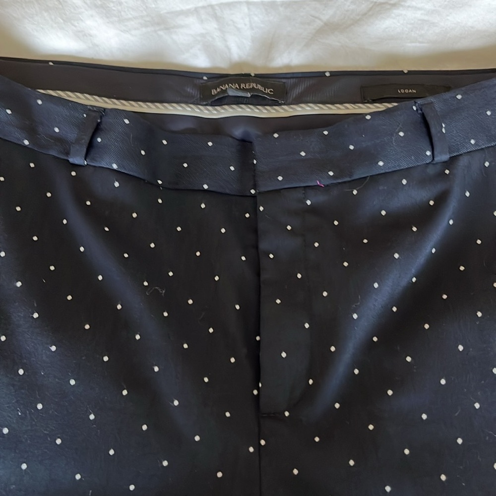 Blue Polka Dot Banana Republic pants